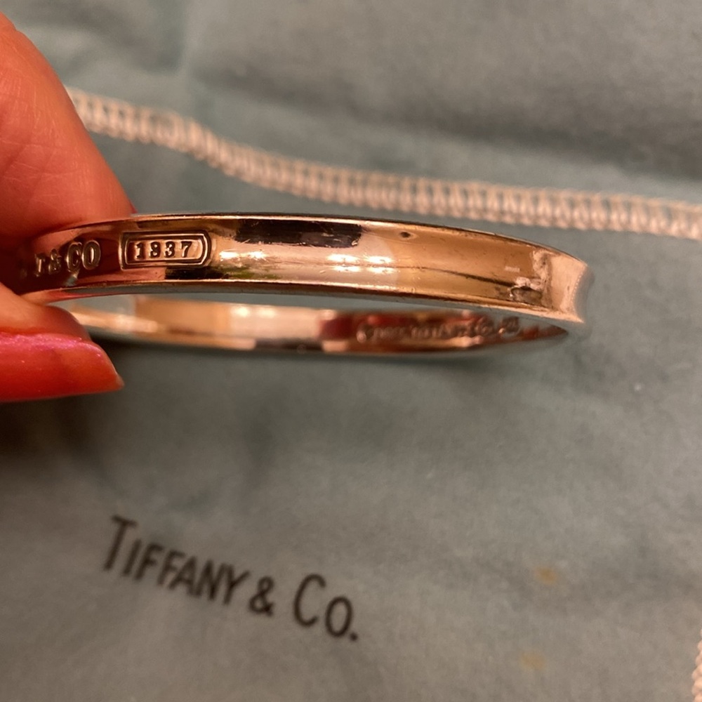 Tiffany sterling bangle bracelet - Picture 14 of 16